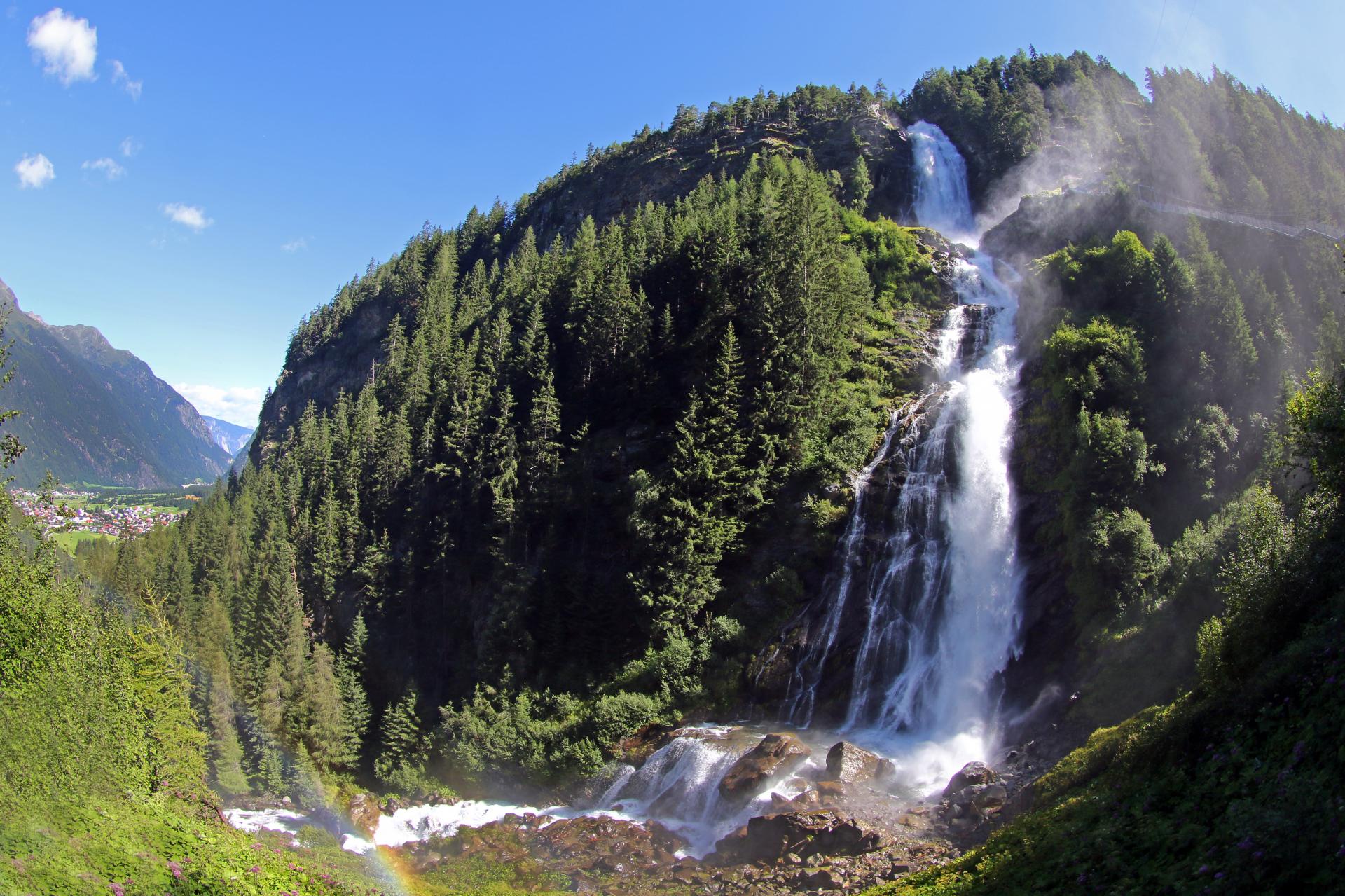 Stuibenfall im Ötztal – Wasserfall bei Umhausen, ideal für Wanderungen
